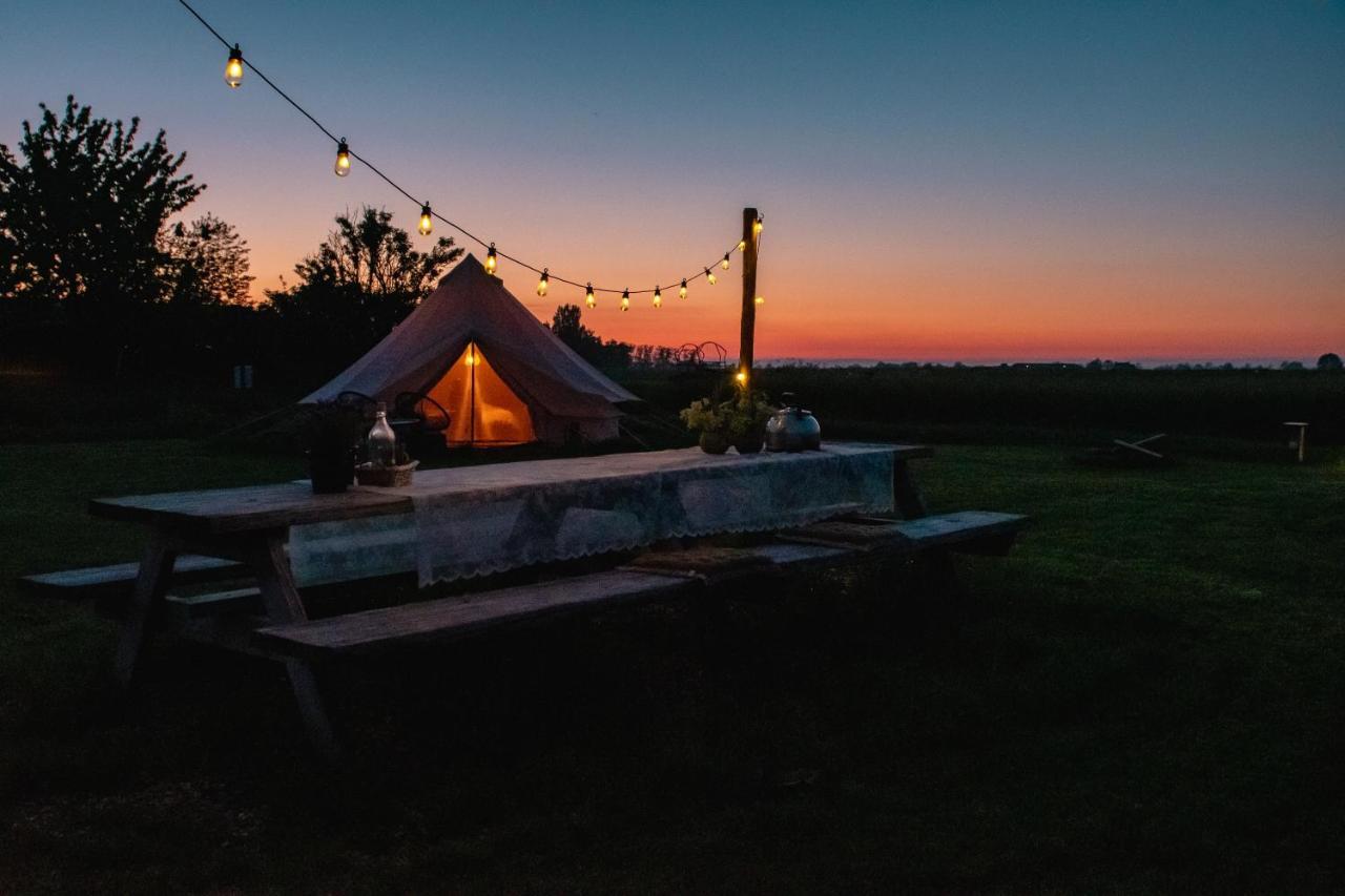 Smuk Lytse Bell Tent Echtenerbrug Buitenkant foto