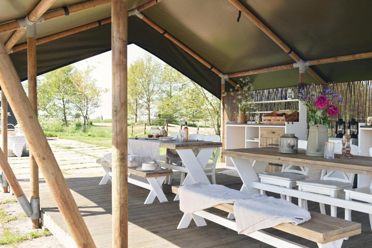 Smuk Lytse Bell Tent Echtenerbrug Buitenkant foto
